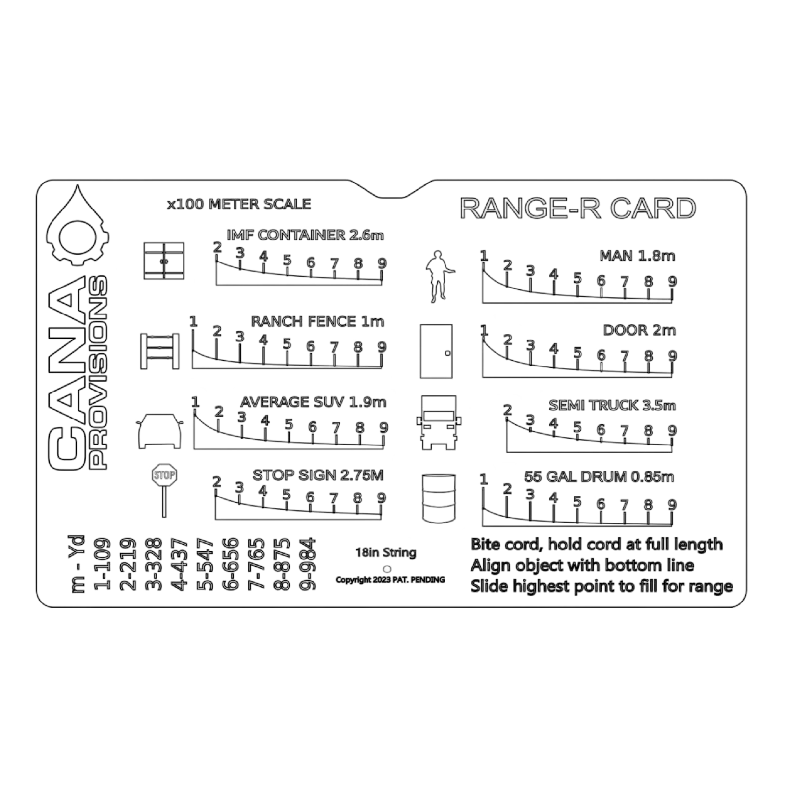 Cana Provisions Range-R Card